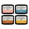 Spellbinders BetterPress Letterpress Mini Ink Pad Set 4/Pkg-Desert Sunset
